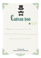 Cadeaubon sjabloon 3