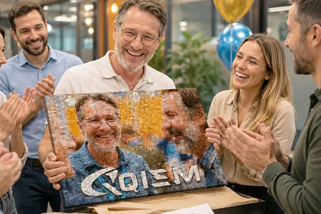 fotomozaiek afscheid voorbeeld