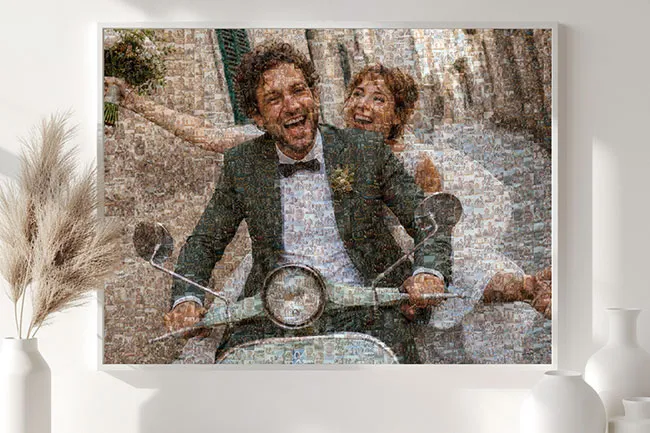 fotomozaiek bruiloft voorbeeld