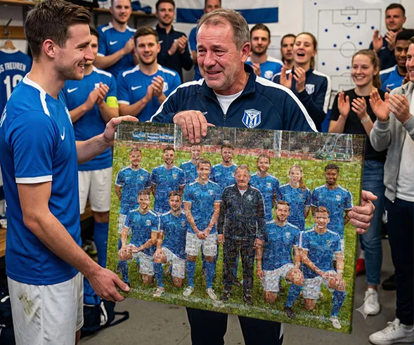 mozaiek vereniging afscheid trainer